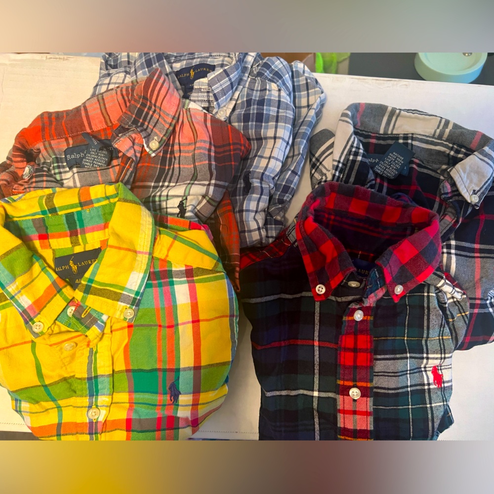 Polo Ralph Lauren button down shirts bundle 4T